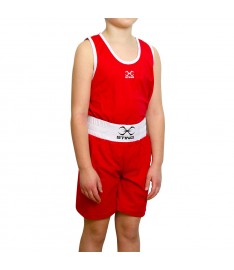 Kit Pantalone e canotta boxe Junior Sting rossa