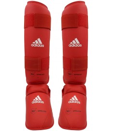 Paratibia e piede removibile Adidas rosso WKF