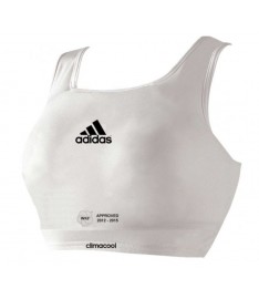 Paraseno Adidas bianco omologato WKF