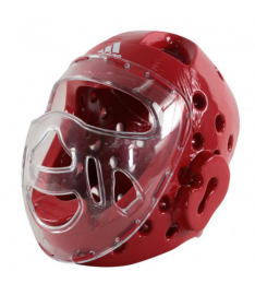 Casco Adidas con maschera Rosso