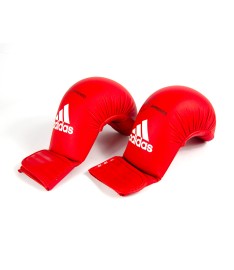 Guanti Karate - Guantini Adidas Karate senza pollice Rosso -