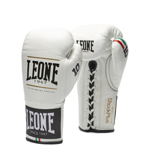 Boxe - Guantoni Leone Boxe Shock Plus GN102L Bianco Boxe - Guantoni Leone Boxe Shock Plus GN102L Bianco