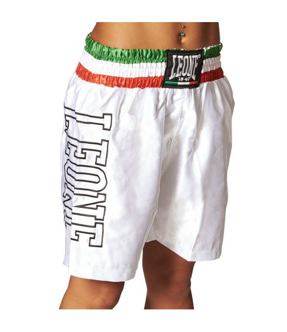 Abbigliamento - Pantaloncino Boxe Leone AB733 Bianco